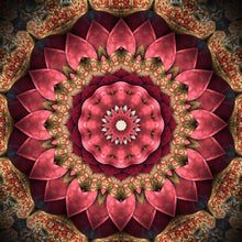 Cargar imagen en el visor de la galería, Bordado de diamantes &quot;Paisaje de Mandala&quot; Patrón DIY 5D Pintura de diamantes Costura Punto de cruz Pintura de taladro completo