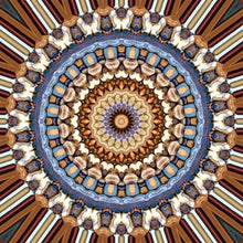 Cargar imagen en el visor de la galería, Bordado de diamantes &quot;Paisaje de Mandala&quot; Patrón DIY 5D Pintura de diamantes Costura Punto de cruz Pintura de taladro completo