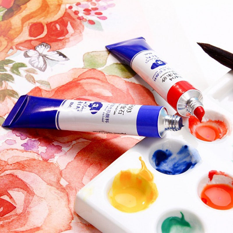 Paul Rubens Watercolor Paint 8ml Tubes 115 Color High Quality Pigment Excellent Lightfastness Aquarelle for Artist Art Supplies