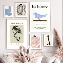 Carica l&#39;immagine nel visualizzatore della Galleria, Poster e stampe nordici Linee astratte Curve Les Lalanne Bird Wall Art Canvas Painting Galleria Immagini di decorazioni per soggiorno