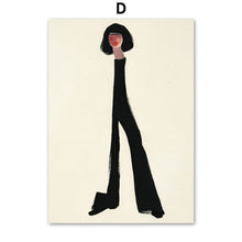 Carica l&#39;immagine nel visualizzatore della Galleria, Poster e stampe nordici Linee astratte Curve Les Lalanne Bird Wall Art Canvas Painting Galleria Immagini di decorazioni per soggiorno