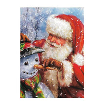 Cargar imagen en el visor de la galería, Pintura de diamantes Navidad 5D Santa Claus bordado de diamantes nieve casa paisaje mosaico punto de cruz manualidades decoración del hogar