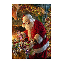 Cargar imagen en el visor de la galería, Pintura de diamantes Navidad 5D Santa Claus bordado de diamantes nieve casa paisaje mosaico punto de cruz manualidades decoración del hogar