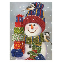 Cargar imagen en el visor de la galería, Pintura de diamantes Navidad 5D Santa Claus bordado de diamantes nieve casa paisaje mosaico punto de cruz manualidades decoración del hogar