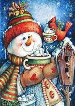 Cargar imagen en el visor de la galería, Pintura de diamantes Navidad 5D Santa Claus bordado de diamantes nieve casa paisaje mosaico punto de cruz manualidades decoración del hogar