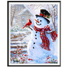 Cargar imagen en el visor de la galería, Pintura de diamantes Navidad 5D Santa Claus bordado de diamantes nieve casa paisaje mosaico punto de cruz manualidades decoración del hogar