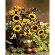 Carica l&#39;immagine nel visualizzatore della Galleria, Dipingi con i numeri per adulti bambini fiori immagine fai da te dipinto a mano dipinto ad olio disegno su tela decorazione della casa