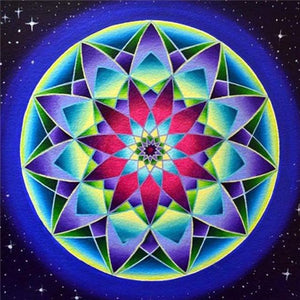 Mandala Oil Painting By Numbers Flower 50x50cmFramed On Canvas Modern Home Decoration Acrylic Paint Draw On Canvas Hom