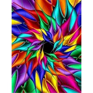 Ölgemälde Mandala Blume Zeichnung auf Leinwand handgemalte Malerei Kunst Geschenk DIY Bilder nach Zahlen Blume Wohnkultur, Whatarter
