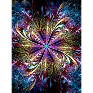 Oil Painting  Mandala Flower Drawing On Canvas HandPainted Painting Art Gift DIY Pictures By Number Flower Home Decor, Whatarter