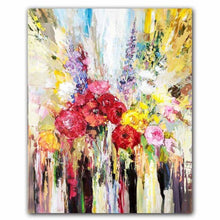 Carica l&#39;immagine nel visualizzatore della Galleria, Nordic pittura a olio astratta fiori rose retro graffiti art poster pittura su tela soggiorno camera da letto decorazione della casa murale