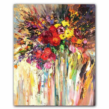 Carica l&#39;immagine nel visualizzatore della Galleria, Nordic pittura a olio astratta fiori rose retro graffiti art poster pittura su tela soggiorno camera da letto decorazione della casa murale