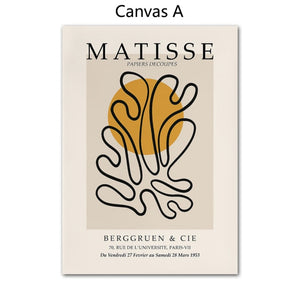 Henri Matisse Picasso Arte astratta della parete Stampa Carta Tela Pittura Vintage Nordic Poster Home Decor Immagini per soggiorno