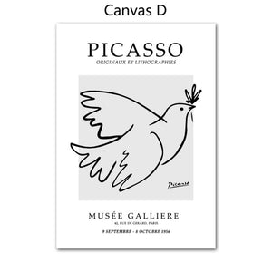 Henri Matisse Picasso, arte de pared abstracto, papel impreso, pintura en lienzo, póster nórdico Vintage, imágenes decorativas para el hogar para la sala de estar
