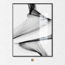 Load image into Gallery viewer, Nordic Black White art wall art Canvas Painting posters Prints Abstract line Picture for Living Room Morden Home Decor No Frame