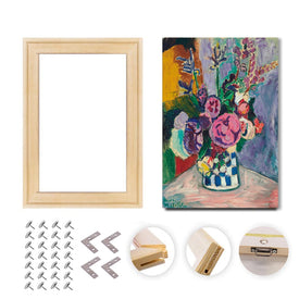 Wooden DIY Picture Photo Frame Kit Accessories Reusable for Diamond Canvas Painting Stretching Mortise Tenon Wall Art Home Decor