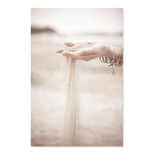 Load image into Gallery viewer, Modern Abstract Boho Beige White Line Wall Art Minimalist Canvas Paintings Posters Print Picture Living Room Home Interior Decor