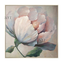 Carica l&#39;immagine nel visualizzatore della Galleria, MYT Vendita calda di spedizione gratuita Home Decor Immagini di fiori Pezzi Dipinti ad olio di arte della parete di fiori bianchi senza cornice
