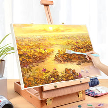 Load image into Gallery viewer, Wood Easel for Painting Sketch Easel Drawing Desk Table Box Oil Paint Laptop Accessories Painting Art Supplies For Artist Child