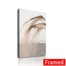Laden Sie das Bild in den Galerie-Viewer, Beige Schilf Löwenzahn Wand Poster Gras Natürliche Wandkunst Leinwand Malerei Nordic Poster Schlafzimmer Bilder für Wohnzimmer Dekor