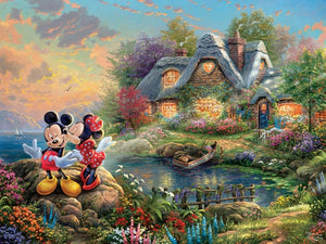 Diamant peinture point de croix motif 5D diamant broderie "dessin animé princesse Mickey Mouse Winnie l'ourson" décor à la maison Art