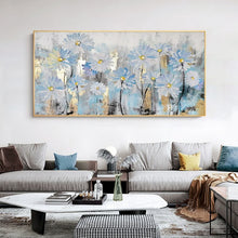 Cargar imagen en el visor de la galería, Lienzo pintado a mano, pinturas al óleo, decoración de boda moderna, pintura al óleo, imágenes artísticas de pared, decoración del hogar para sala de estar en lienzos