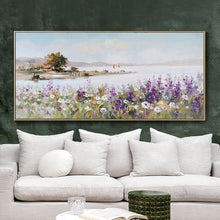 Laden Sie das Bild in den Galerie-Viewer, Messer Blume abstraktes Ölgemälde Wandkunst Heimdekoration Bild Handmalerei auf Leinwand 100% handgemalt ohne Rand