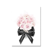 Загрузите изображение в программу просмотра галереи, Цветок кокоса, духи, модная книга, холст, картина, макияж, постер и принт, настенная художественная картина, современный домашний декор для гостиной, без рамки