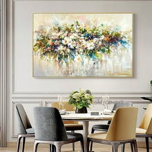 Laden Sie das Bild in den Galerie-Viewer, Messer Blume abstraktes Ölgemälde Wandkunst Heimdekoration Bild Handmalerei auf Leinwand 100% handgemalt ohne Rand