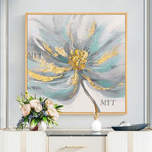 Carica l&#39;immagine nel visualizzatore della Galleria, MYT Vendita calda di spedizione gratuita Home Decor Immagini di fiori Pezzi Dipinti ad olio di arte della parete di fiori bianchi senza cornice