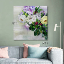 Carica l&#39;immagine nel visualizzatore della Galleria, MYT Vendita calda di spedizione gratuita Home Decor Immagini di fiori Pezzi Dipinti ad olio di arte della parete di fiori bianchi senza cornice