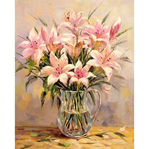 Painting By Numbers For Adults Frame Modern Wall Art Picture DIY  Flowers Picture By Number Gift For Home Decor 60x75