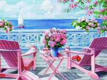 Carica l&#39;immagine nel visualizzatore della Galleria, Dipingi con i numeri per adulti Cornice moderna immagine artistica da parete Immagine di fiori fai da te per numero regalo per la decorazione domestica 60x75