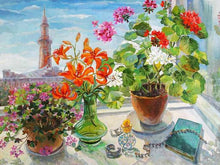 Carica l&#39;immagine nel visualizzatore della Galleria, Dipingi con i numeri per adulti Cornice moderna immagine artistica da parete Immagine di fiori fai da te per numero regalo per la decorazione domestica 60x75