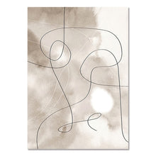 Laden Sie das Bild in den Galerie-Viewer, Beige Naturlandschaft Poster Sonnenuntergang Wald Gras Raumdekoration Malerei Skandinavische Leinwand Gemälde für Wohnzimmerwand