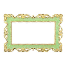 Laden Sie das Bild in den Galerie-Viewer, Wandaufkleber Gold Silber Kunstharz Lichtschalterabdeckung Single und Double Surround Socket Frame Rose Edge Home Office Dekoration