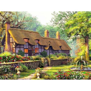60×75cm Oil Kits Paintings By Numbers DIY Pictures Landscape Flower House Home Decoration Canvas Painting For Home