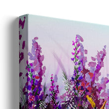 Load image into Gallery viewer, Yellow Purple  Flowers Wall Art Canvas Colorful Floral Print